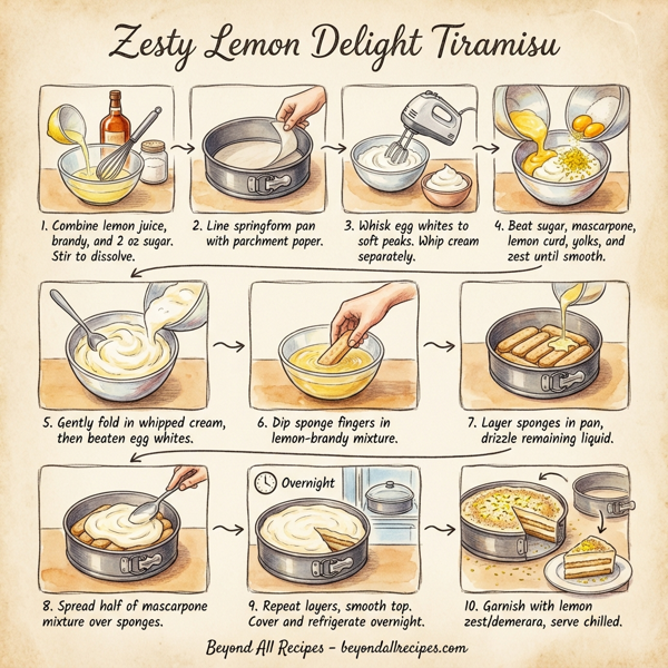 Zesty Lemon Delight Tiramisu instructions