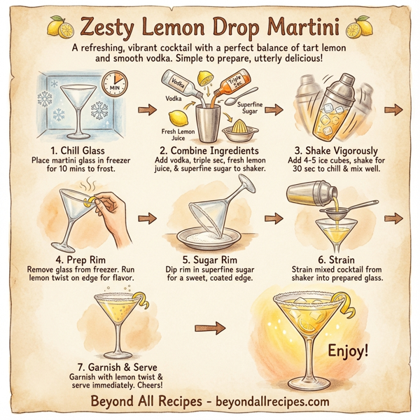 Zesty Lemon Drop Martini instructions