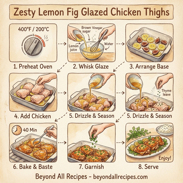Zesty Lemon Fig Glazed Chicken Thighs instructions
