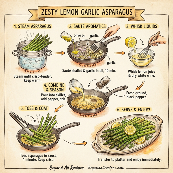 Zesty Lemon Garlic Asparagus instructions