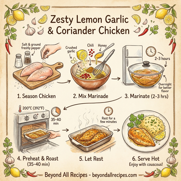 Zesty Lemon Garlic & Coriander Chicken instructions