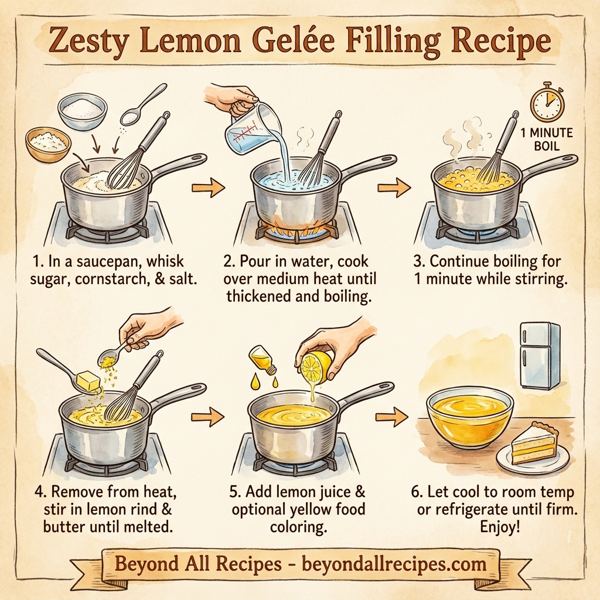 Zesty Lemon Gelée Filling instructions
