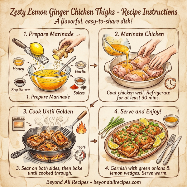 Zesty Lemon Ginger Chicken Thighs instructions