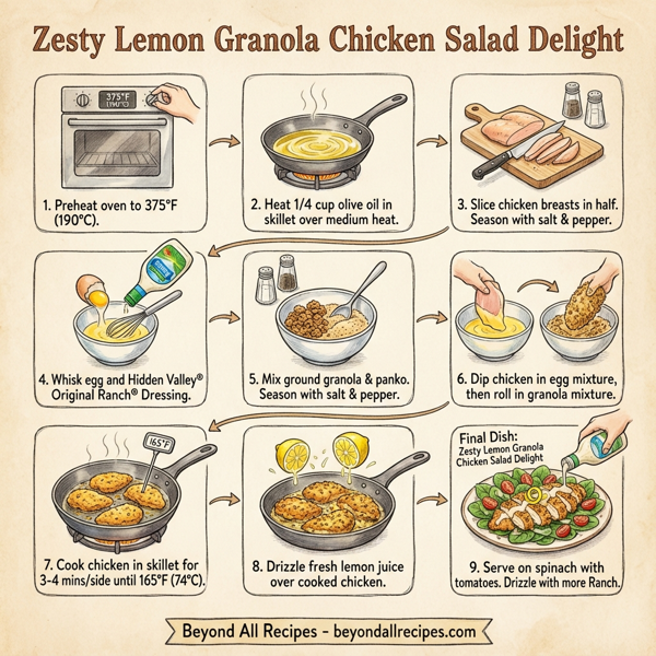 Zesty Lemon Granola Chicken Salad Delight instructions