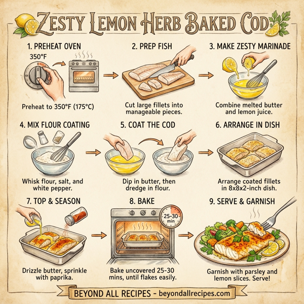 Zesty Lemon Herb Baked Cod instructions