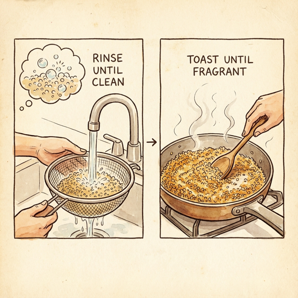 Zesty Lemon Herb Quinoa instructions