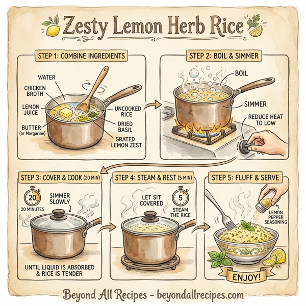 Zesty Lemon Herb Rice instructions