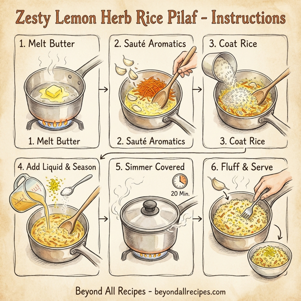 Zesty Lemon Herb Rice Pilaf instructions