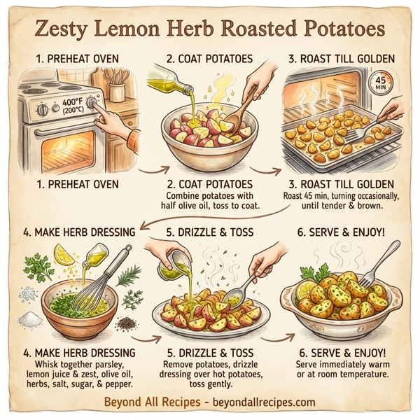 Zesty Lemon Herb Roasted Potatoes instructions