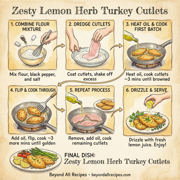 Zesty Lemon Herb Turkey Cutlets instructions