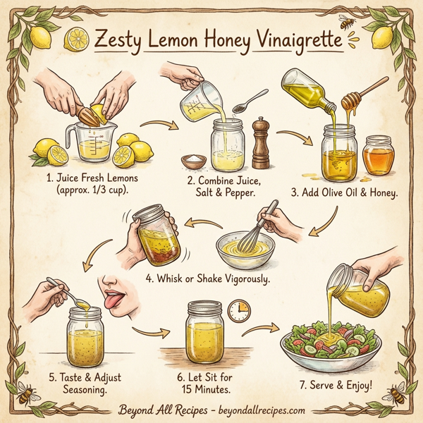 Zesty Lemon Honey Vinaigrette instructions
