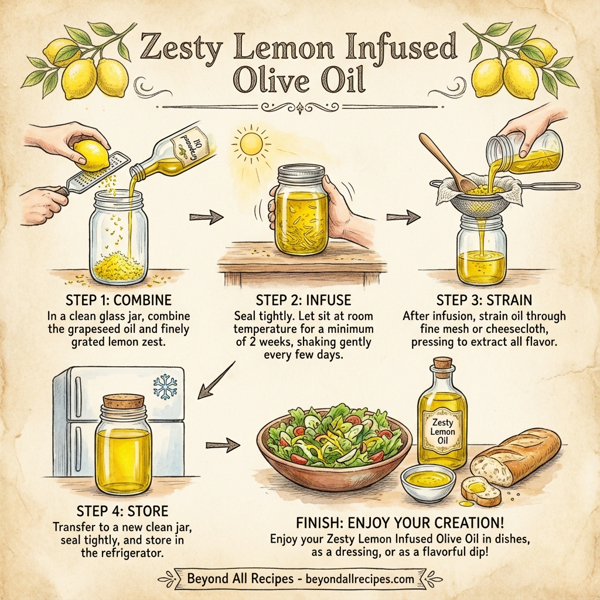 Zesty Lemon Infused Olive Oil instructions
