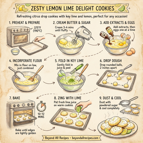 Zesty Lemon Lime Delight Cookies instructions