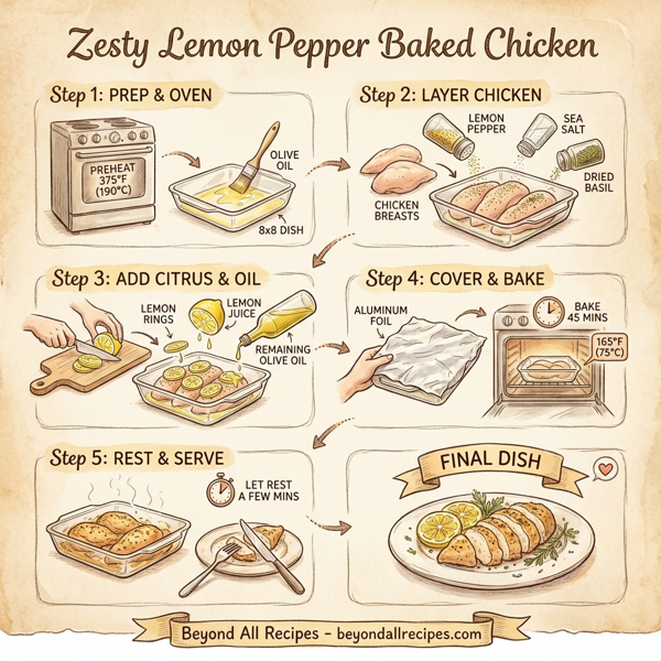 Zesty Lemon Pepper Baked Chicken instructions