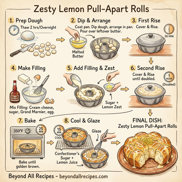 Zesty Lemon Pull-Apart Rolls instructions