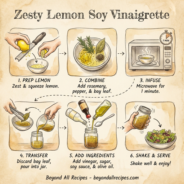 Zesty Lemon Soy Vinaigrette instructions