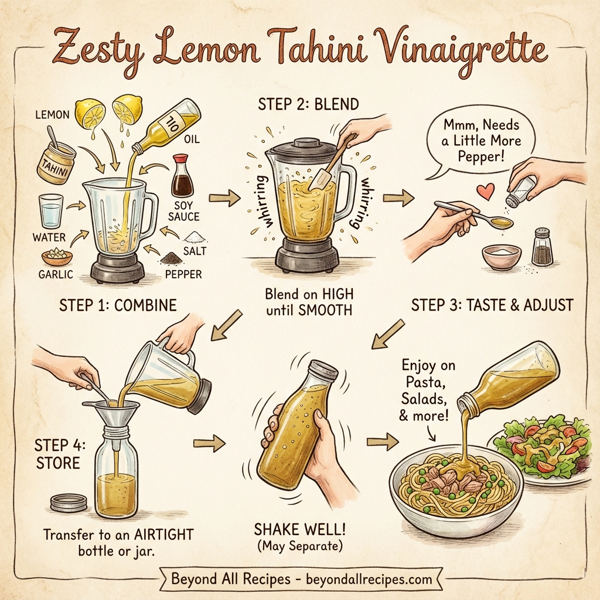 Zesty Lemon Tahini Vinaigrette instructions