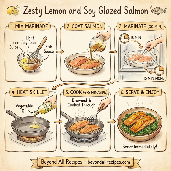 Zesty Lemon and Soy Glazed Salmon instructions