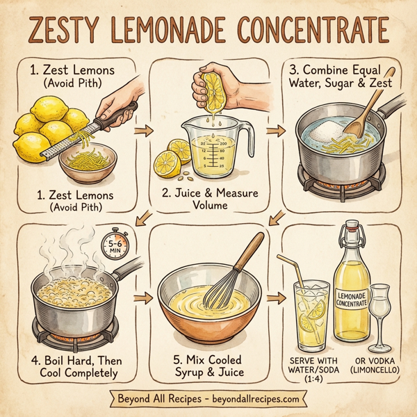 Zesty Lemonade Concentrate instructions