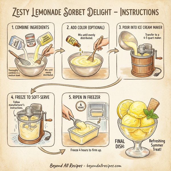 Zesty Lemonade Sorbet Delight instructions