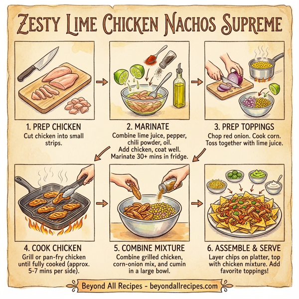 Zesty Lime Chicken Nachos Supreme instructions