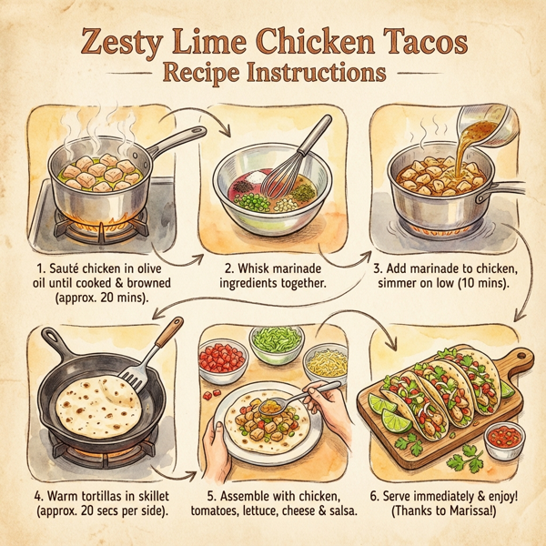 Zesty Lime Chicken Tacos instructions