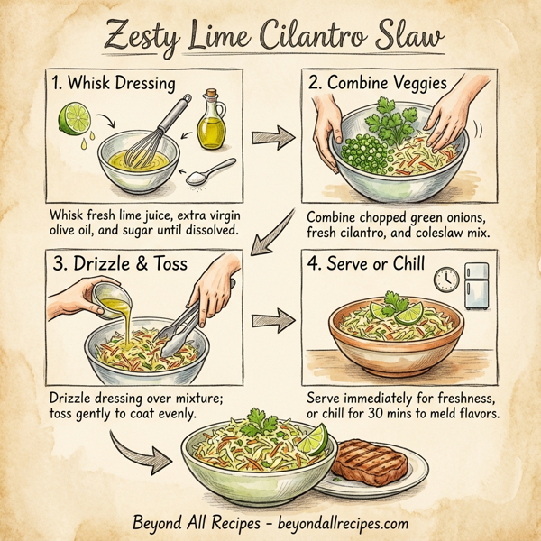 Zesty Lime Cilantro Slaw instructions