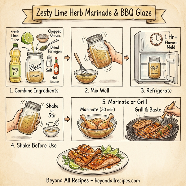 Zesty Lime Herb Marinade & BBQ Glaze instructions