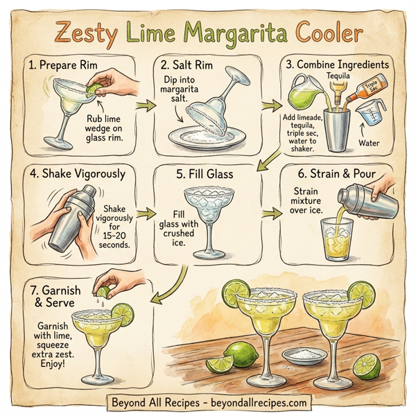 Zesty Lime Margarita Cooler instructions