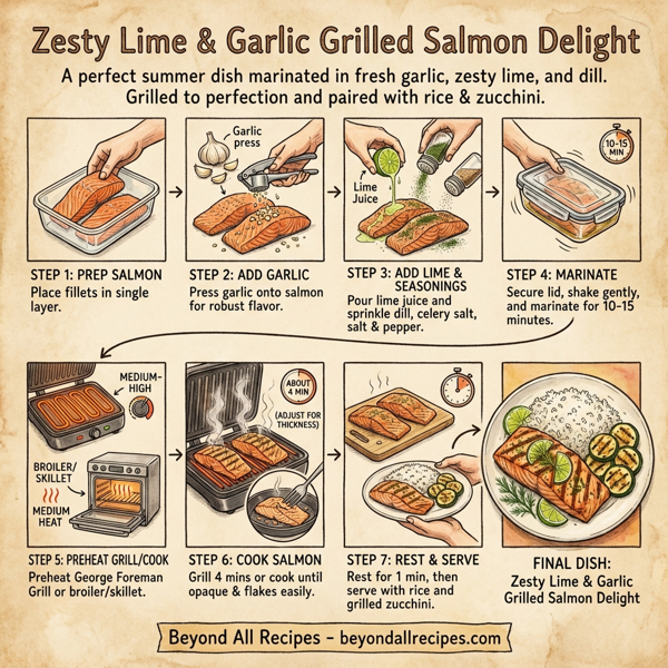 Zesty Lime & Garlic Grilled Salmon Delight instructions