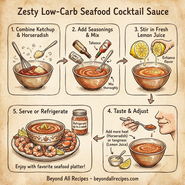 Zesty Low-Carb Seafood Cocktail Sauce instructions