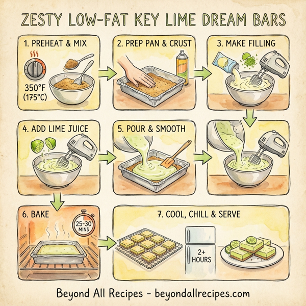 Zesty Low-Fat Key Lime Dream Bars instructions