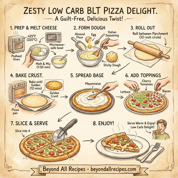 Zesty Low Carb BLT Pizza Delight instructions