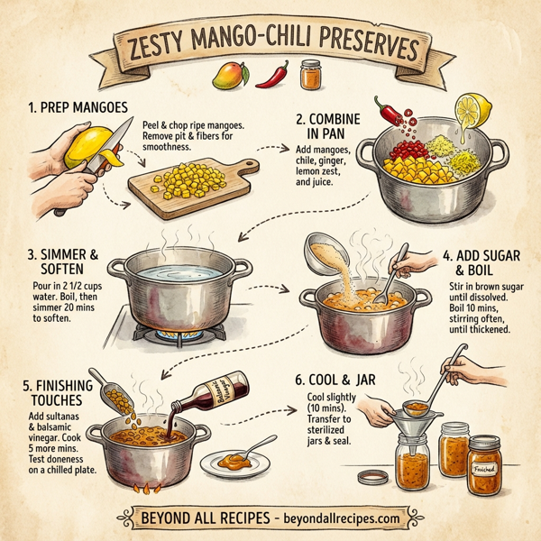 Zesty Mango-Chili Preserves instructions