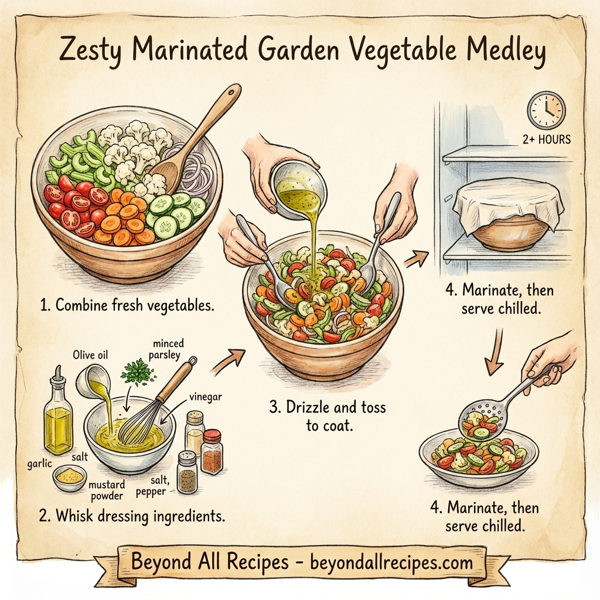 Zesty Marinated Garden Vegetable Medley instructions
