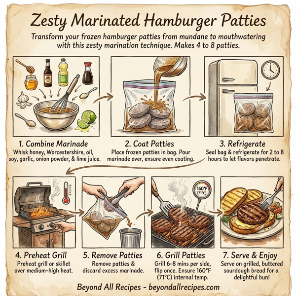 Zesty Marinated Hamburger Patties instructions