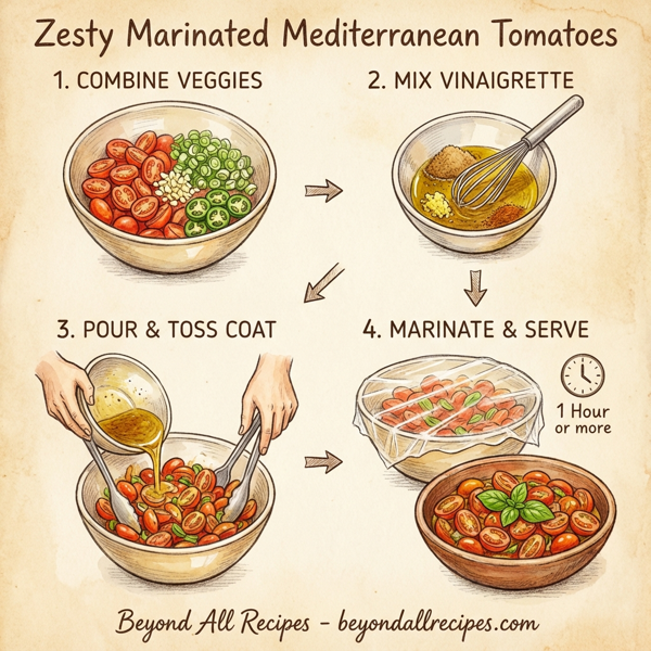 Zesty Marinated Mediterranean Tomatoes instructions
