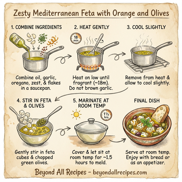 Zesty Mediterranean Feta with Orange and Olives instructions