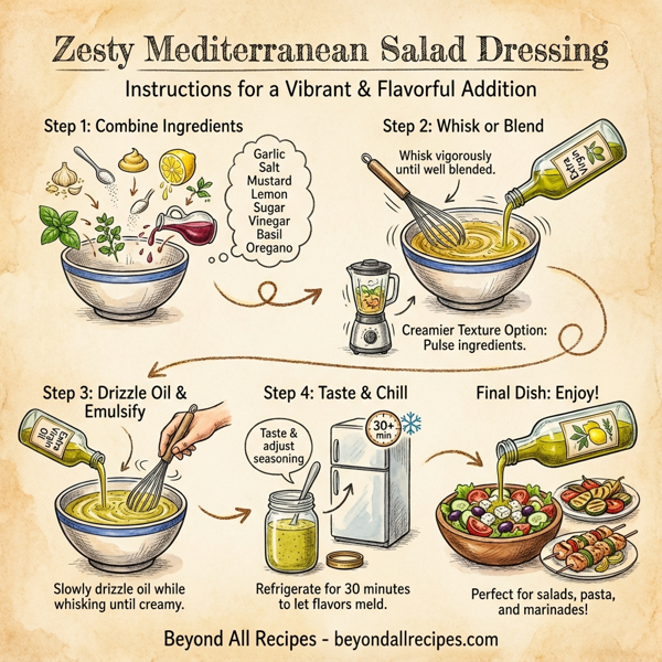 Zesty Mediterranean Salad Dressing instructions