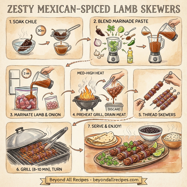 Zesty Mexican-Spiced Lamb Skewers instructions