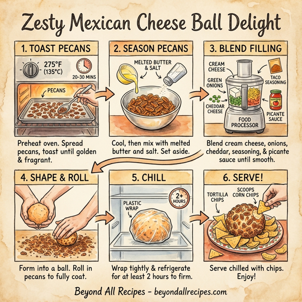 Zesty Mexican Cheese Ball Delight instructions