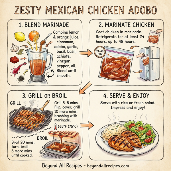 Zesty Mexican Chicken Adobo instructions