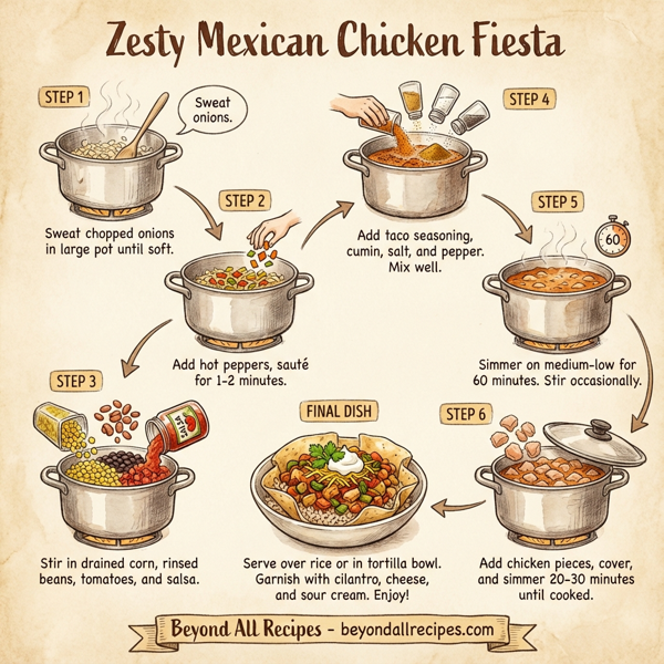 Zesty Mexican Chicken Fiesta instructions