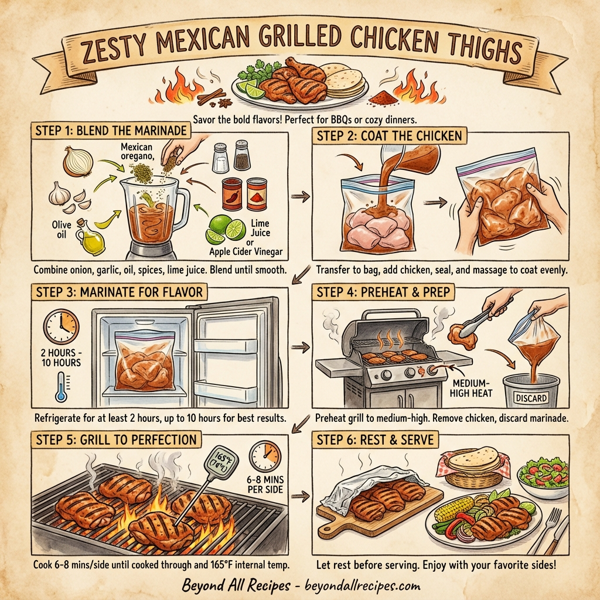 Zesty Mexican Grilled Chicken Thighs instructions