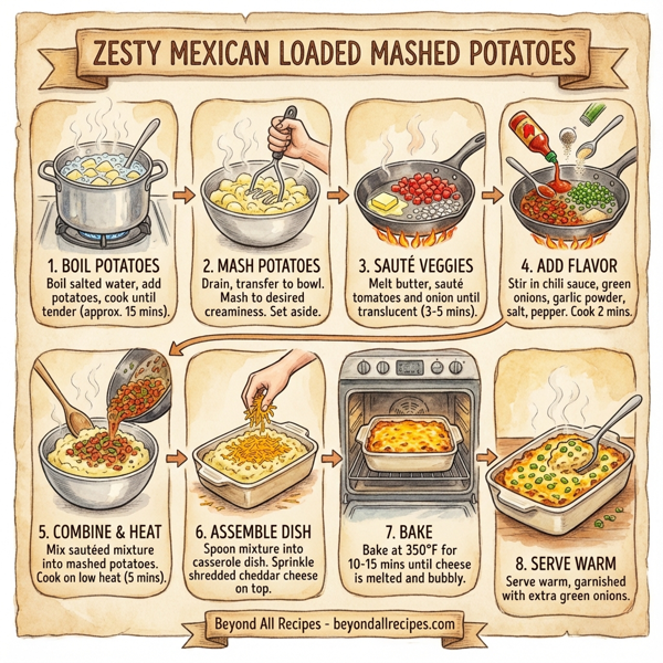 Zesty Mexican Loaded Mashed Potatoes instructions