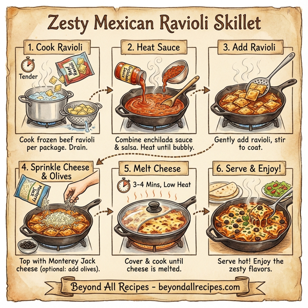 Zesty Mexican Ravioli Skillet instructions