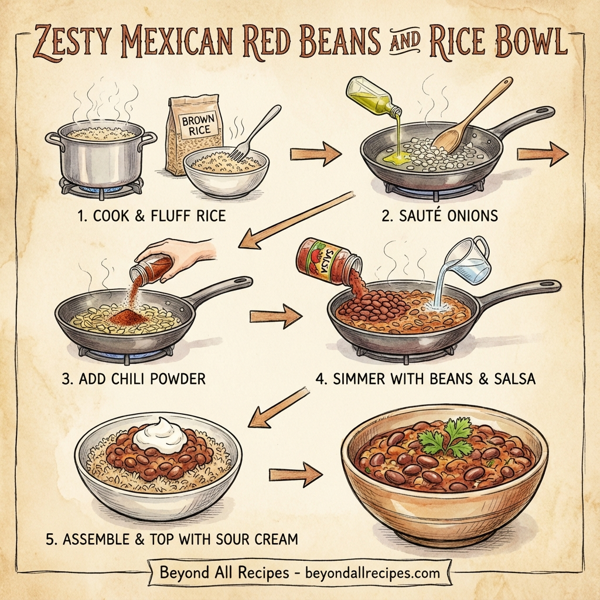 Zesty Mexican Red Beans and Rice Bowl instructions