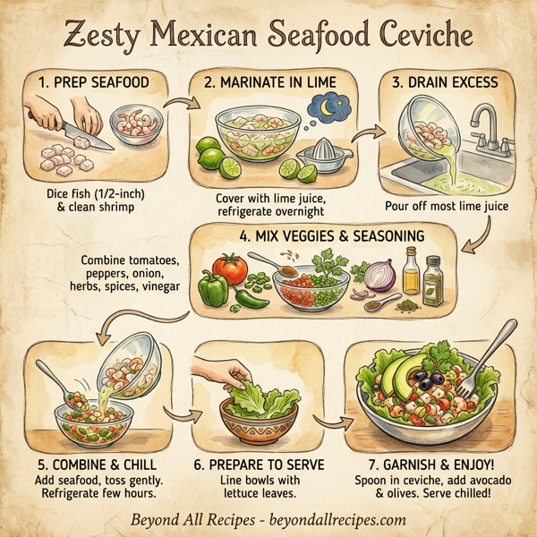 Zesty Mexican Seafood Ceviche instructions