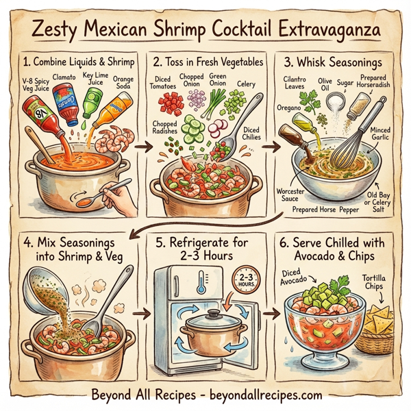 Zesty Mexican Shrimp Cocktail Extravaganza instructions