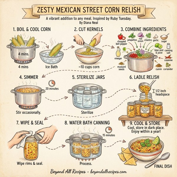 Zesty Mexican Street Corn Relish instructions